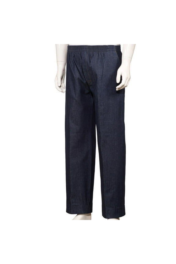 Women’s Full Elastic Waist Pull-On Jeans Pants in Denim