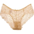 thumbnail image 1 of Women's Full Lace Panties High-Crotch Transparent Floral Bow Soft Briefs Underwear ( S-XL ), 1 of 2