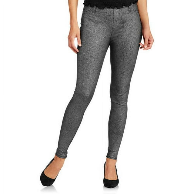 Women's Full Length Coated Jeggings-Get the Leather Look