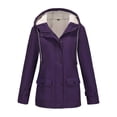 thumbnail image 1 of Women's Full Length Jacket Lightweight Softshell Hooded Windproof Warm Coat For Outdoor Casual Winter Wear, 1 of 2