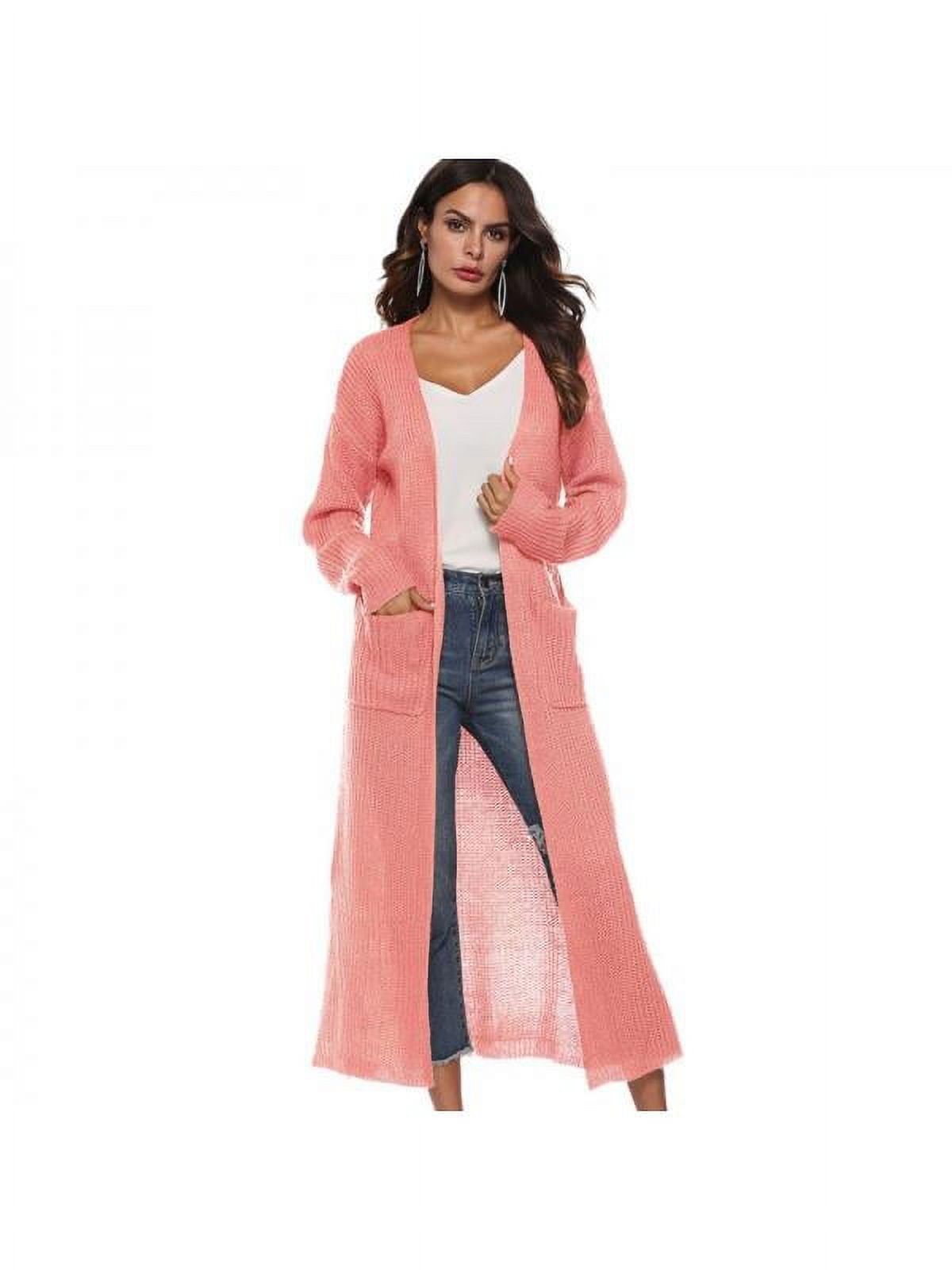 Women s Full Length Maxi Cardigan Duster Long Sleeve Open Front Sweater Coat Walmart