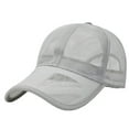 thumbnail image 1 of Women's Full Mesh Breathable Baseball Cap, Lightweight Quick Dry Sun Hat with Adjustable Strap, Hollow Out Summer Sports Cap for Running Hiking Fishing Travel White, 1 of 3