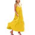 thumbnail image 1 of Women's Full Size Ruched Tiered Spaghetti Strap Dress Polyester % with Moderate Stretch and Elegant Silhouette, 1 of 21