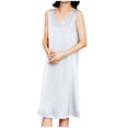 thumbnail image 1 of Women's Full Slip for Under Dresses Long Sleeveless Nightgown Cami Dress Fashion Solid Color Sleep Dress, 1 of 4