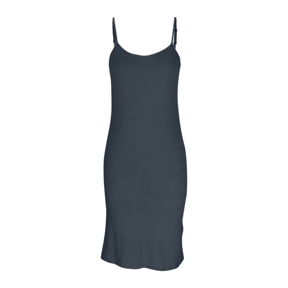 Women's Full Slips Sleeveless V-Neck Under Dress Long Slips Dress Soft Basic Adjustable Straps Nightgown