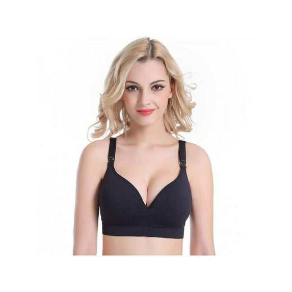 Women's Full Support Comfort Plus Size Cotton Maternity Nursing Bra