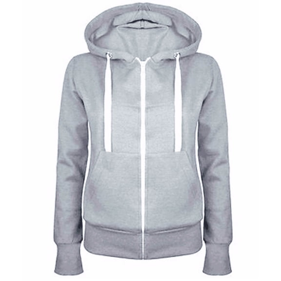 Women's Full Zip Up Hoodie Hoodies for Women Plus Size Women Sweatshirts Fashion Casual Hooded Slim Zipper Fleece Sweater Coat Fall Comfort Colors Sweatshirts