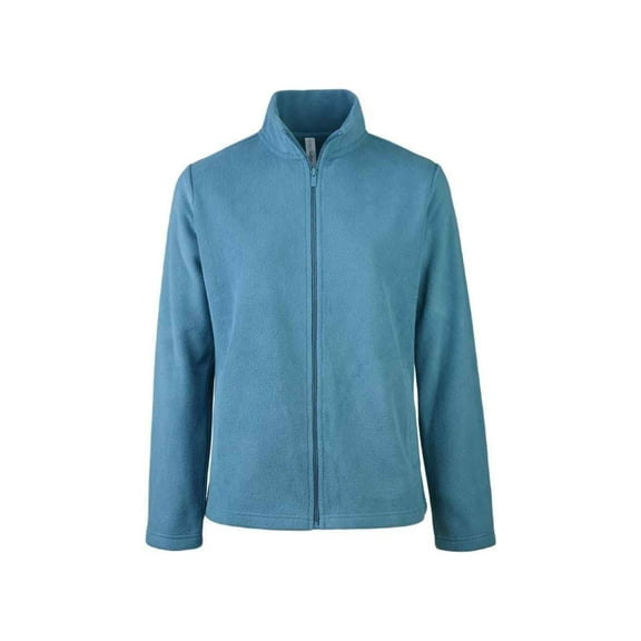 Women's Full-Zip Polar Soft Fleece Jacket, Steel Blue M, 1 Pack