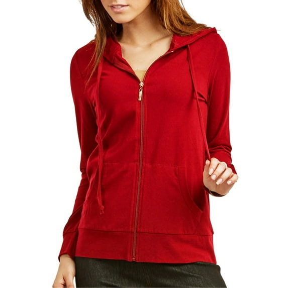 Women’s Full Zip Up Hoodie with Packets Lightweight Cotton Blend Drawstring Regular & Plus Size Casual Zipper Hooded Sweatshirt Womenswear Activewear