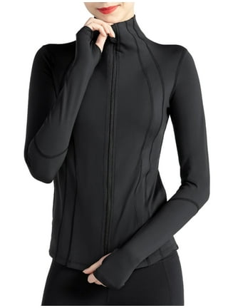 BSDHBS Lightweight Jacket for Women Women's Yoga Activewear Zipper Front  Sports Tops Long Sleeve Sports Cropped Tops