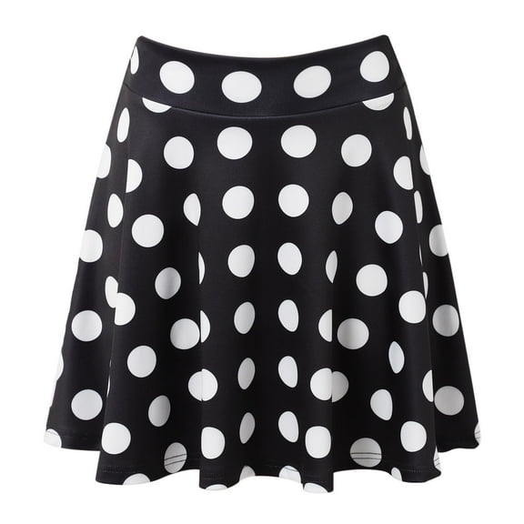 Women's Function Stretch Flared Casual Skirt Polyester & Spandex, A-Line, High Waist, for Various Occasions, Multiple Sizes
