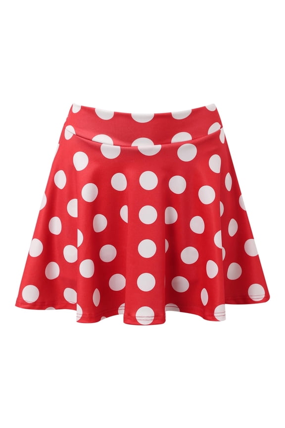 Women's Function Stretch Flared Casual Skirt Polyester & Spandex, A-Line, High Waist, for Various Occasions, Multiple Sizes