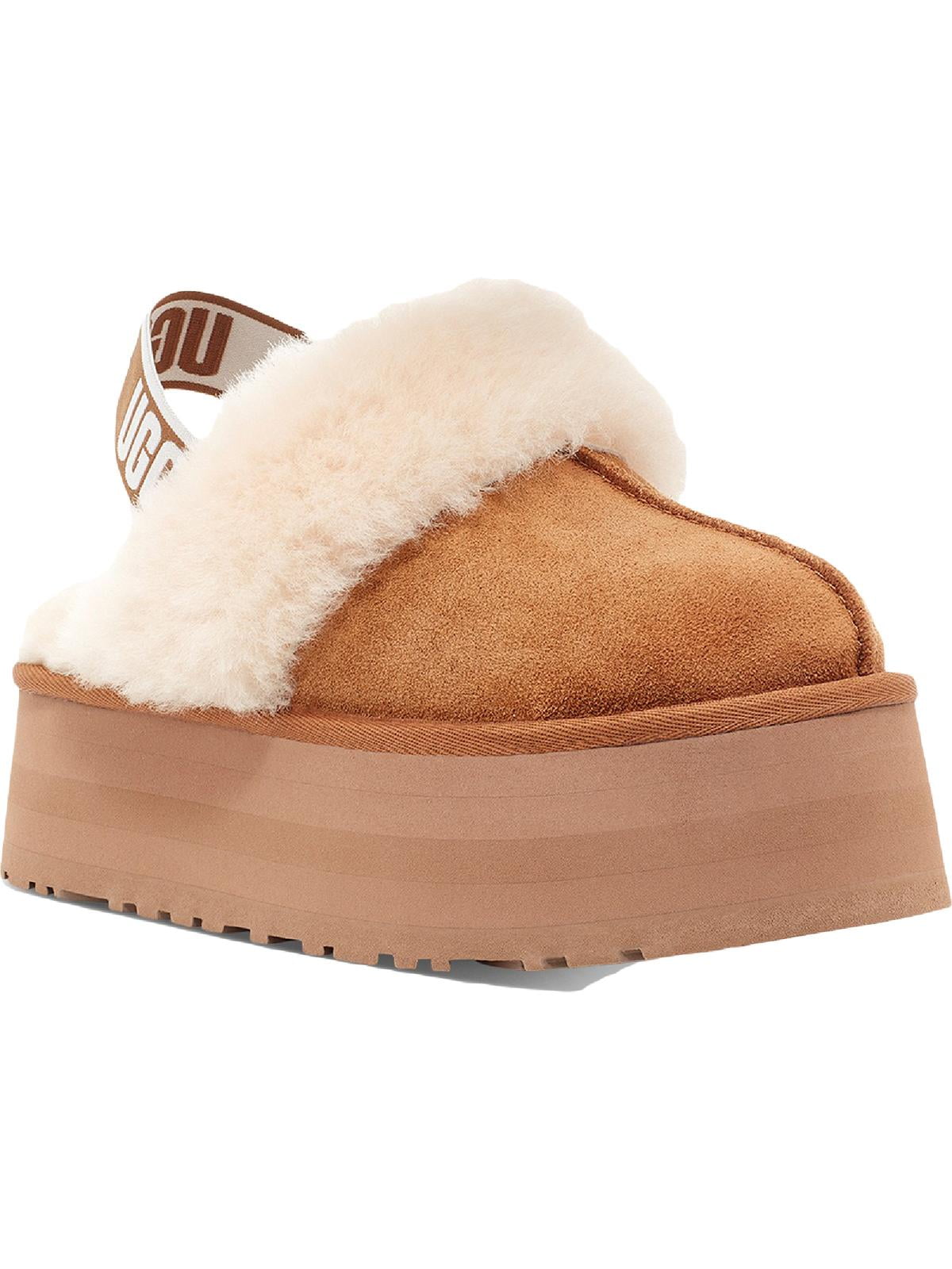 Ugg Funkette Women's Suede Sheepskin Slingback Platform Ugg Funkette Women's Suede Sheepskin Slingback Platform