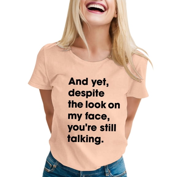 Womens Funny Graphic Tees Sarcastic T-Shirts Novelty Saying Apparel for Women Casual Wear