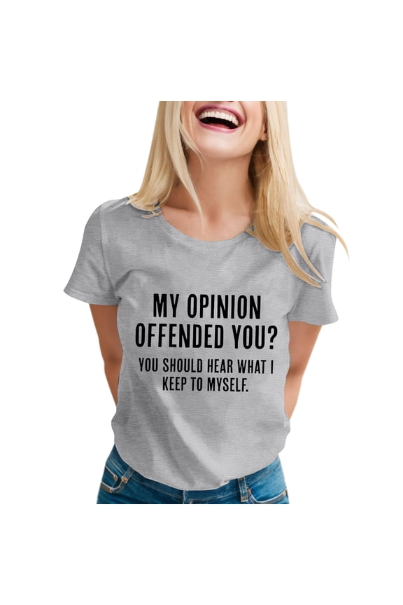 Women's Funny Graphic T-Shirts Sarcastic Novelty Tees with Humorous Sayings for Ladies Casual Comfortable Stylish Top