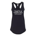 thumbnail image 1 of Women's Funny Hold My Drink Ladies Racerback Tank Top-Black-xs, 1 of 4