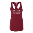 thumbnail image 1 of Women's Funny Hold My Drink Ladies Racerback Tank Top-Cardinal-large, 1 of 4