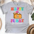 thumbnail image 1 of Women's Funny Math Graphic Tee, Happy Pi Day Shirt with Pie Slice Design, Sport Grey, Size S, 1 of 6