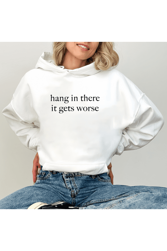 Women’s Funny Quote Hoodie Casual Graphic Pullover Humor Sweatshirt S-3XL