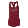 thumbnail image 1 of Women's Funny Terrible Idea What Time? Ladies Racerback Tank Top-Cardinal-large, 1 of 4