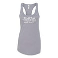 thumbnail image 1 of Women's Funny Terrible Idea What Time? Ladies Racerback Tank Top-Heather Grey-large, 1 of 4
