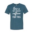 thumbnail image 1 of Women's Funny Unisex Fit Not Enough Caffeine Short Sleeve T-shirt-Steel Blue Triblend-large, 1 of 4