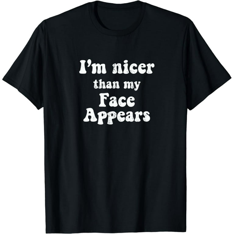 Women s Funny Workout RBF Nice Face T Shirt Walmart