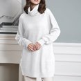 thumbnail image 1 of Women's Furry Oversized Crew Neck Pullover Sweater Mini Dress Bridesmaid Dress Women'S Summer Wrap V Neck Dresses, 1 of 8