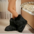 thumbnail image 1 of Luxurious Women's Faux Fur Snow Boots - Thick & Warm Mid-Calf Design, 1 of 9