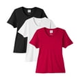 thumbnail image 1 of Women's Fusion ChromaSoft Performance Best T-Shirt, 100% polyester Bulk Tees, Short Sleeve Crewneck Multi Pack Tee, Assorted Solid T-Shirts (Dark+Bright Color 3 Pack, 4XL), 1 of 7
