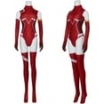 thumbnail image 1 of Women's Futuristic Red 02 Bodysuit Spandex Zentai Suit Tight Jumpsuit Outfit, 1 of 7