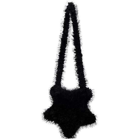 Women's Fuzzy Crossbody Tote Bags Furry Shoulder Bags Furry Purse Handbag