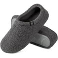 thumbnail image 1 of Women's Fuzzy Curly Fur Memory Foam Loafer Slippers with Polar Fleece Lining, 1 of 5