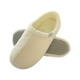 thumbnail image 1 of Women's Fuzzy Curly Fur Memory Foam Loafer Slippers with Polar Fleece Lining, 1 of 9