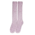 thumbnail image 1 of BambooMN Women's Fuzzy Feather Soft Cozy Knee High Socks - Deep Purple - Regular - 1 Pair, 1 of 5
