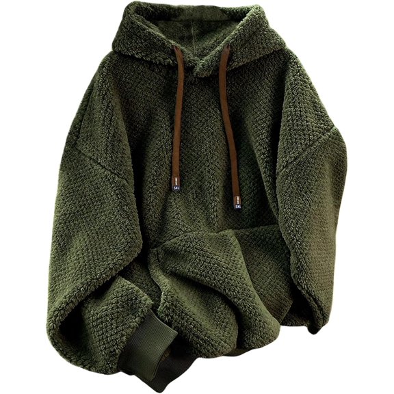 Women's Fuzzy Furry Fleece Hoodie Fall Winter Sweatshirts with Pockets