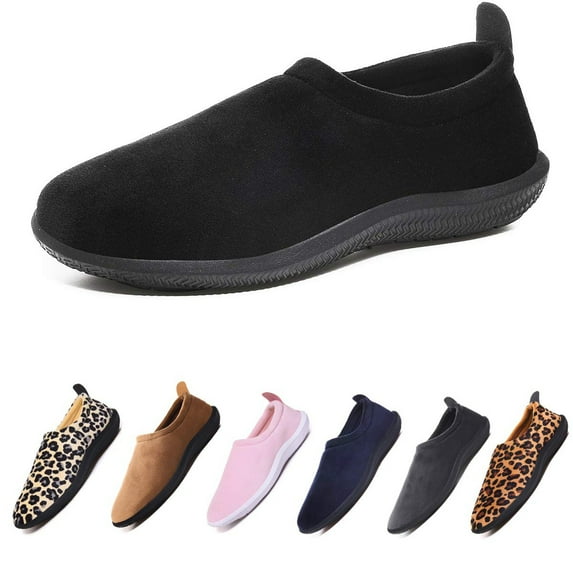 Women's Fuzzy House Shose Men's Moccasin Slippers Boots Comfortable Warm Slip On Memory Foam Home Basic Indoor Outdoor