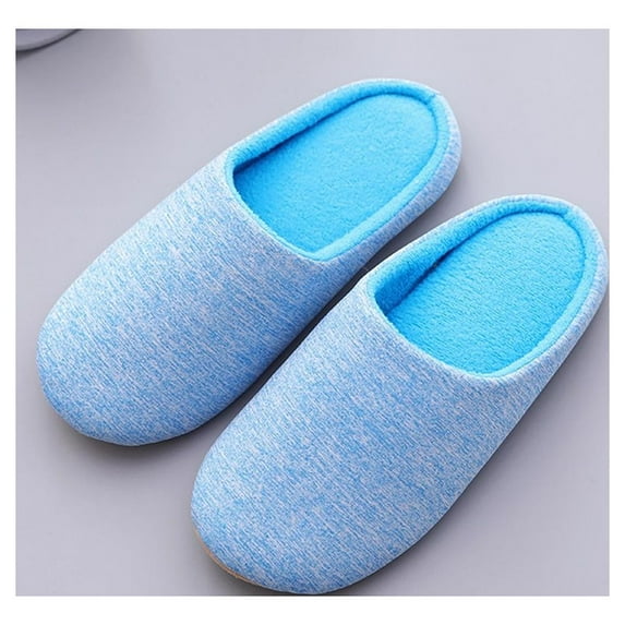 Women's Fuzzy House Slippers, Comfy Memory Foam Bedroom Slippers - Warm Slip On Light Shoes Outdoor Indoor Faux Fur Lined