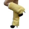 thumbnail image 1 of Women's Fuzzy Plush Leg Warmers Fashionable Warm Thermal Boot Toppers Covers for Winter Outfits and Costume Parties, 1 of 9