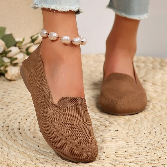 Women's Fuzzy Slip-on Slippers Fashion Women Casual Round Head Comfy Sandals Casual Sandals Shoes