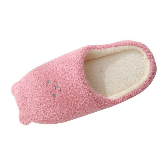 Women's Fuzzy Slip-on Slippers Soft Comfy Memory Foam Indoor House Shoes