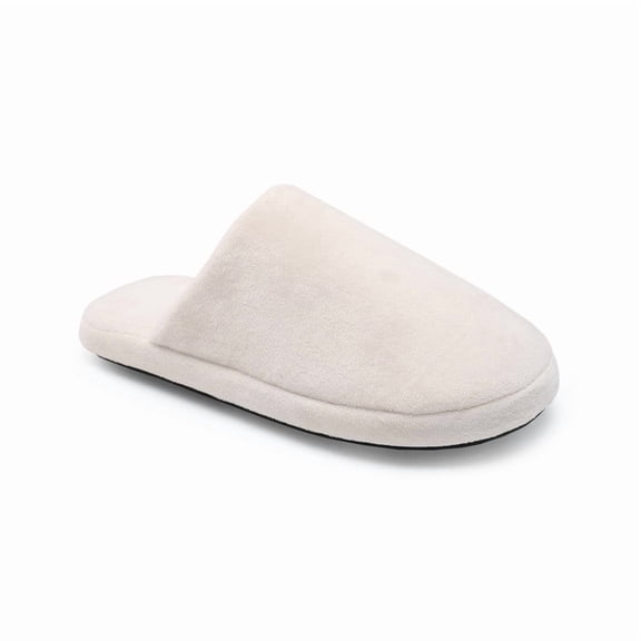 Women's Fuzzy Slip-on Slippers Warm Cozy Soft Lightweight Gifts for Women Men Memory Foam Indoor House Shoes