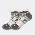 thumbnail image 1 of Women's Fuzzy Slipper Socks with Grippers Super Soft Warm Fleece Lined 2025 Winter Gifts Short Cozy Cabin Socks Women's Extra-Thick Fleece-Lined Short Socks for Indoor Use Pink, 1 of 3