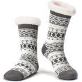 thumbnail image 1 of Women's Fuzzy Slipper Socks with Non-Slip Grippers, Cozy Fluffy Sherpa Lined, Cute Christmas Gifts 1Pairs, 1 of 5
