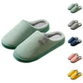 thumbnail image 1 of Women's Fuzzy Slippers For Home Use Comfort Cozy Warm Slippers For Autumn And Winter Soft Indoor Footwear For Couples, 1 of 3