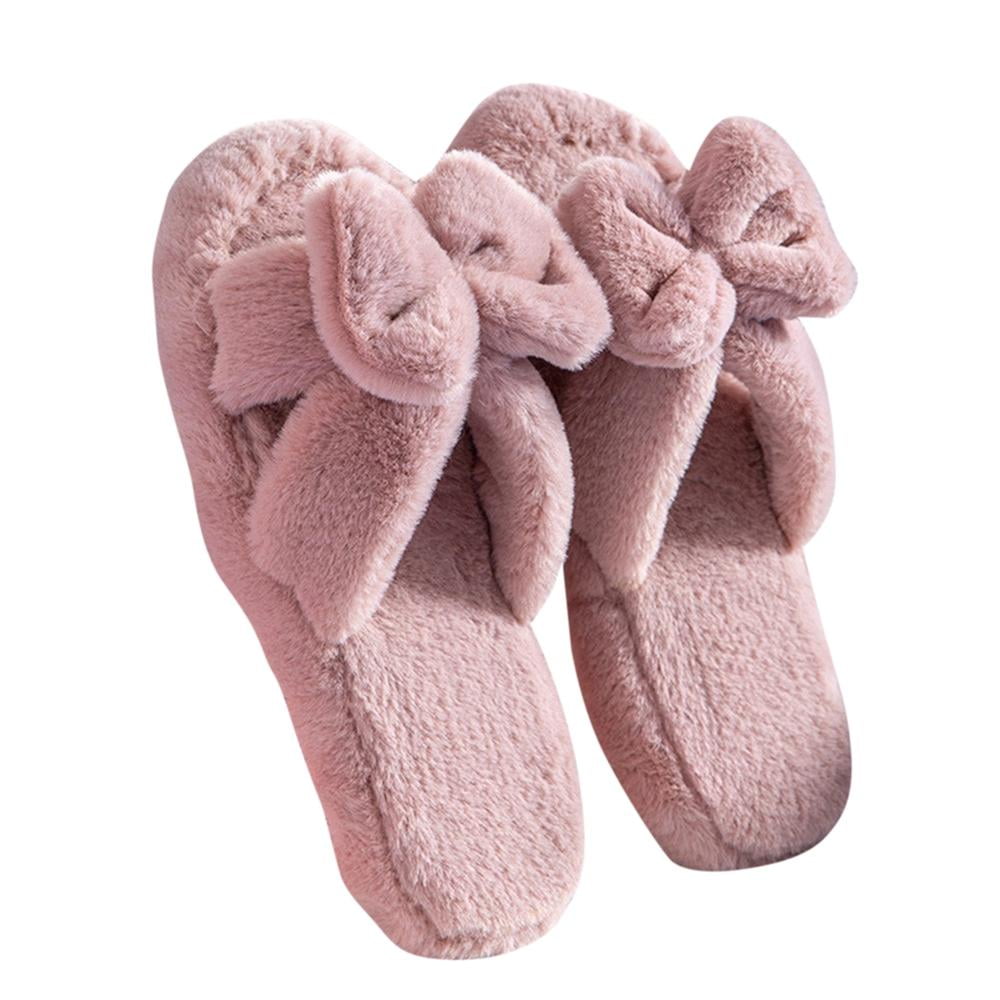 Akira Furry Fur Slippers in Fuchsia | Pink | Size 9