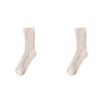 thumbnail image 1 of Women's Fuzzy Socks 2 Pairs Fall Winter Thermal Socks Lined Sleeping Socks Non Floor Warm Cute Fuzzy Socks, 1 of 4