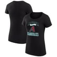 thumbnail image 1 of Women's G-III 4Her by Carl Banks Black Arizona Diamondbacks Super-Slim Fit Lightweight Team Logo Graphic T-Shirt, 1 of 5