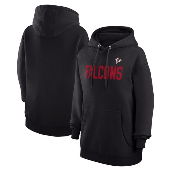 Women's G-III 4Her by Carl Banks Black Atlanta Falcons Dot Print Pullover Hoodie