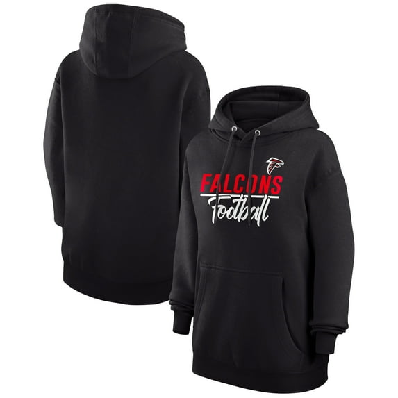 Women's G-III 4Her by Carl Banks Black Atlanta Falcons Graphic Fleece Pullover Hoodie